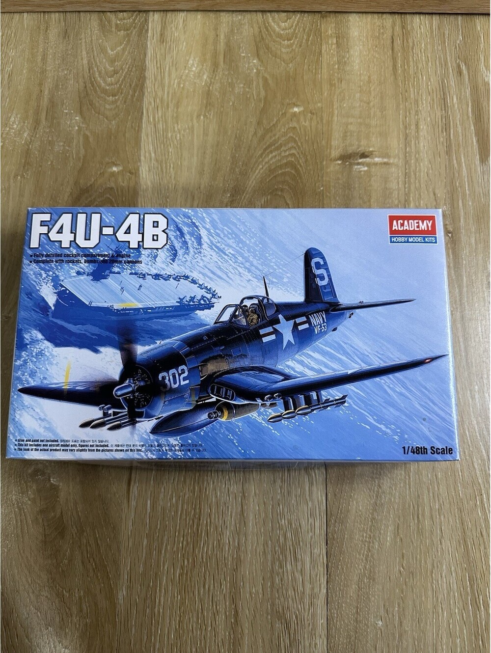 Academy F4U-4B Corsair Korean War 1/48 Scale Model NIB Sealed
